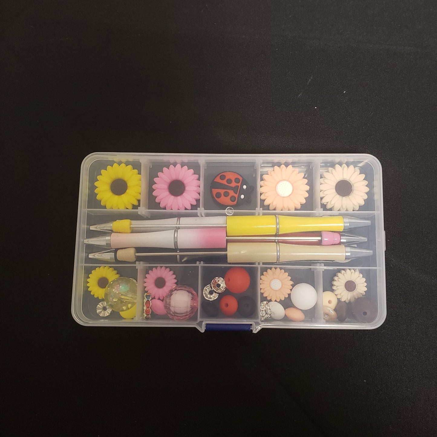 DIY KITS - Sunflower Beadable Pen Kit with Ladybug