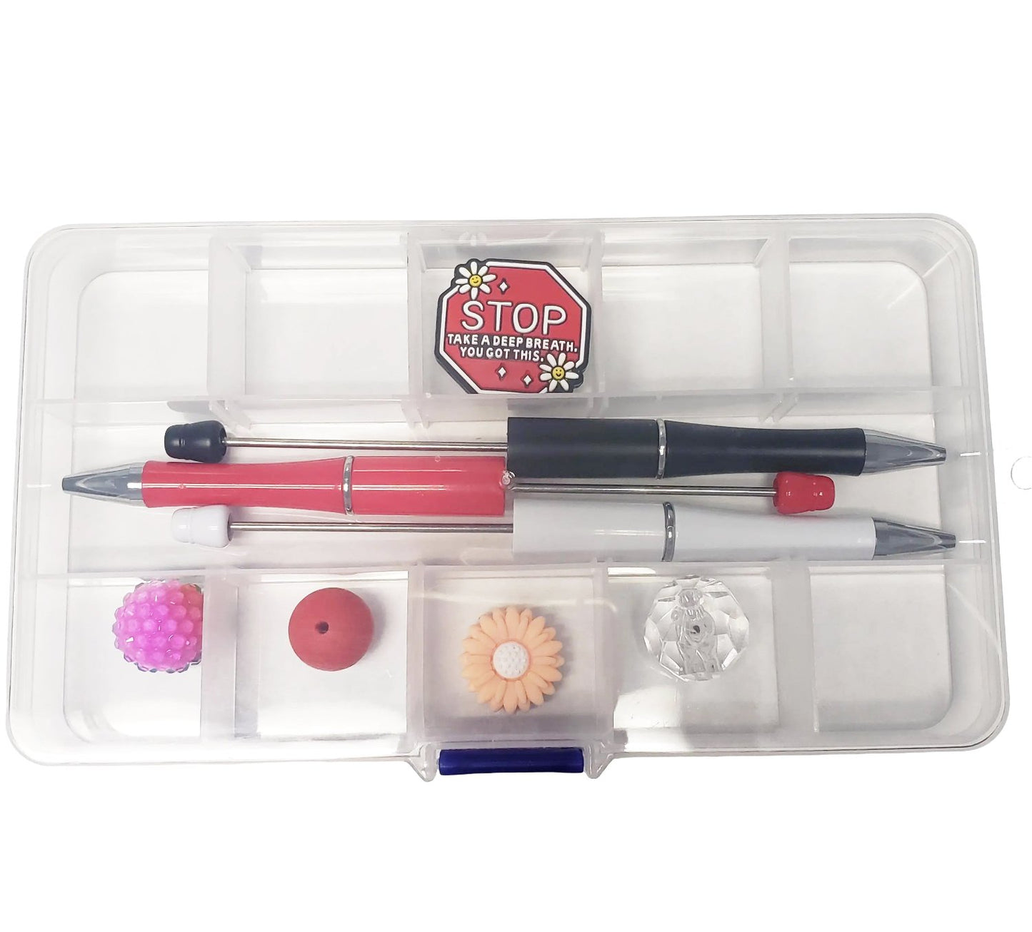 Empty Storage Box for DIY Beadable Pens Kit