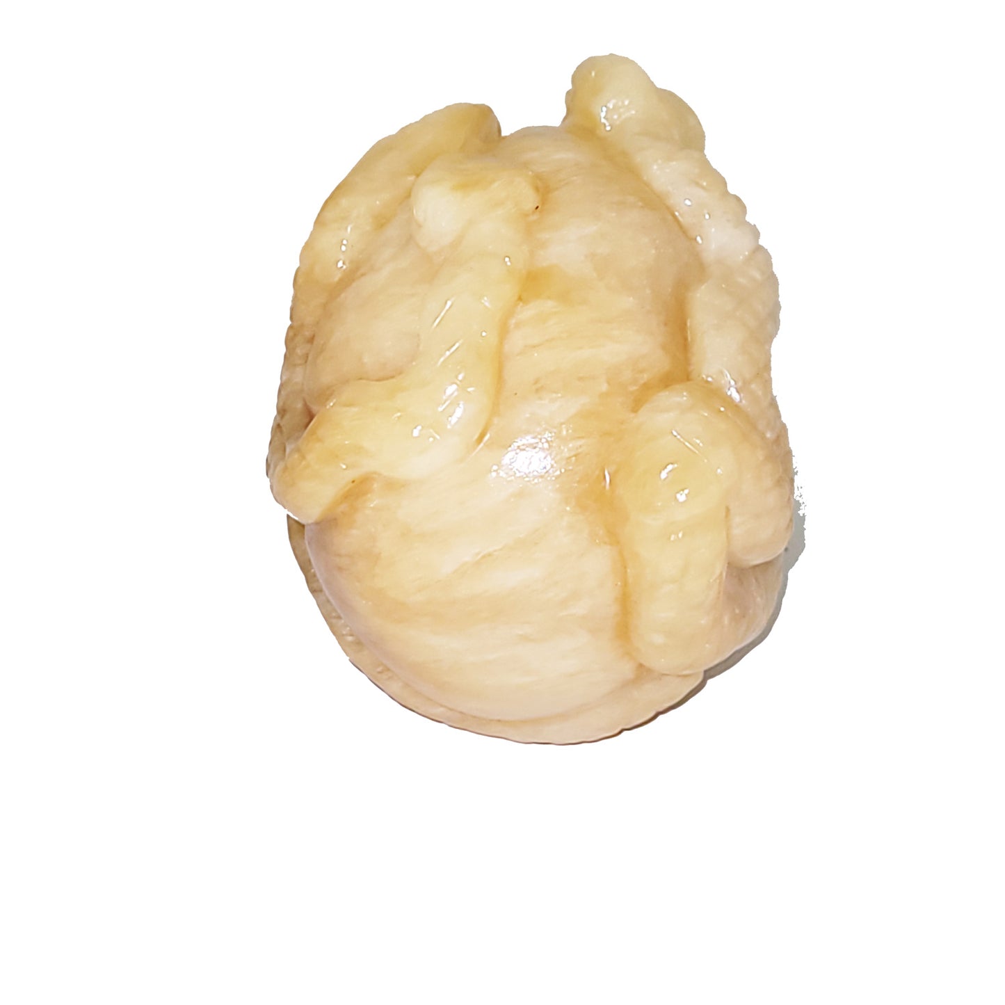 Honey Calcite Skull with Snakes