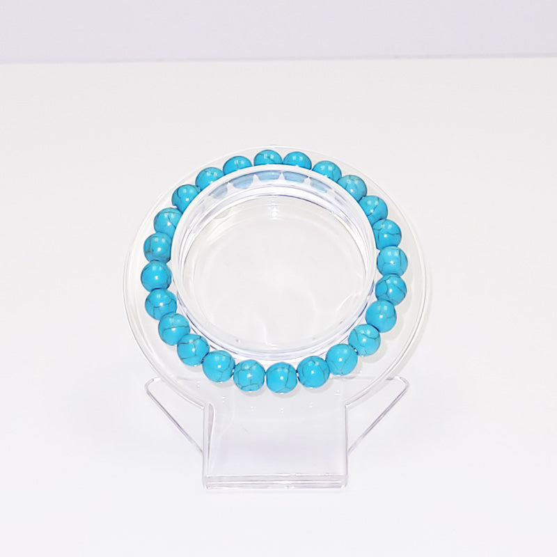 blue howlite bracelets for sale