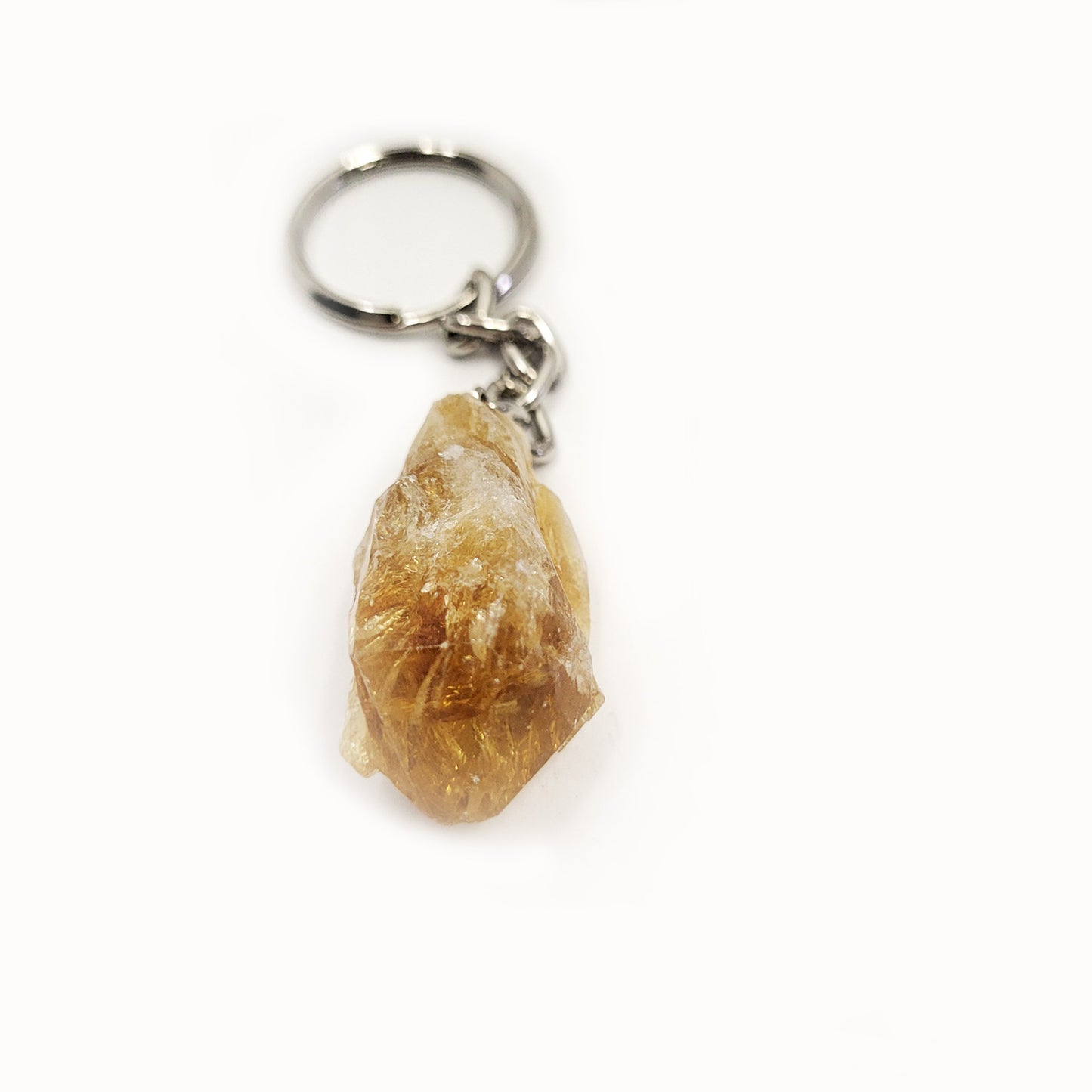 Rough citrine point keychains for sale
