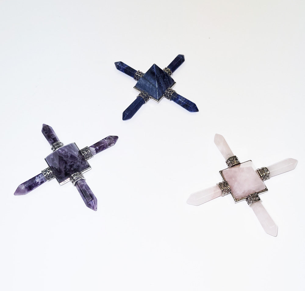 Amethyst generators with pyramid