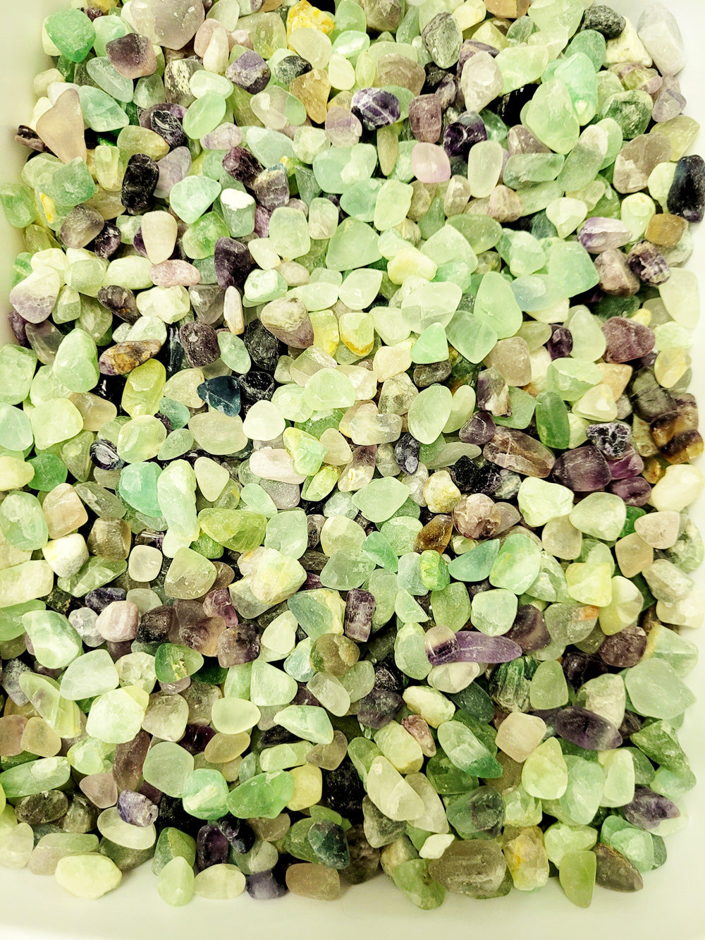 rainbow fluorite tumbles