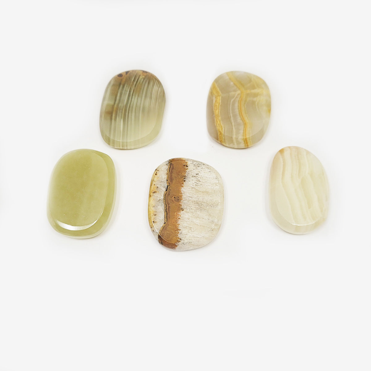 wholesale green onyx worry stones