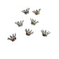 BEADS - Metal Rhinestone Crowns for Pens, Keychains, Car Charms and more (5 pcs)