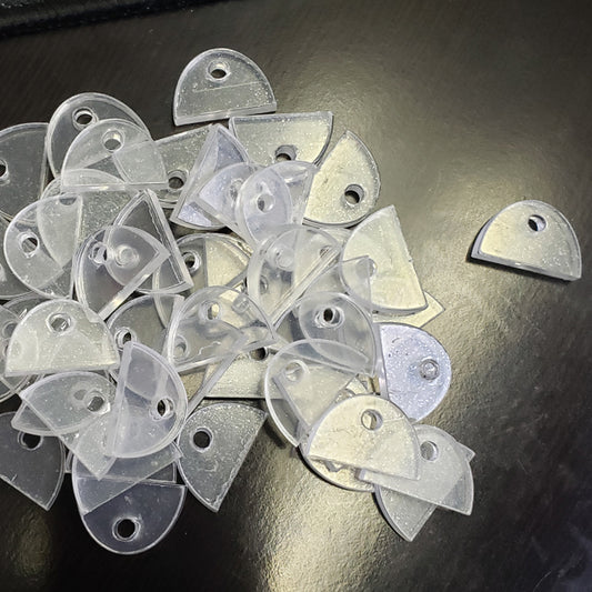 Half Moon Clear Acrylic Pen Attachments (100 pcs)