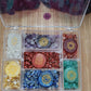 Healing Energy Chakra Chips and Etched Stones Set