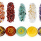 Healing Energy Chakra Chips and Etched Stones Set