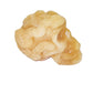 Honey Calcite Skull with Snakes