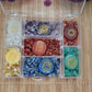 Healing Energy Chakra Chips and Etched Stones Set