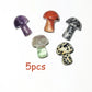 pack of 5 mini mushrooms crystals