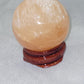flashy peach selenite sheres