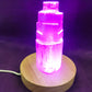 selenite castles pink light