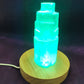 selenite castles teal light