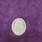 selenite hamsa plam stone