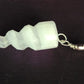 selenite unicorn horn pendant