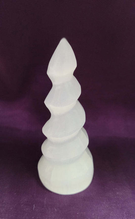selenite unicorn horns