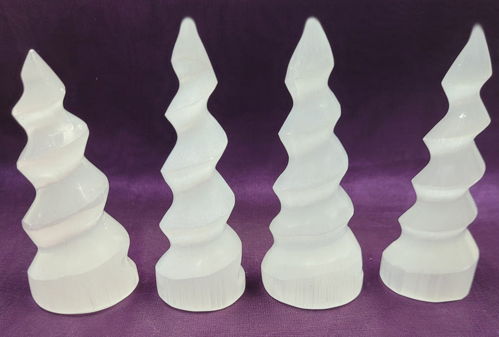buy selenite unicorn horns