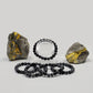 snowflake obsidian bracelets